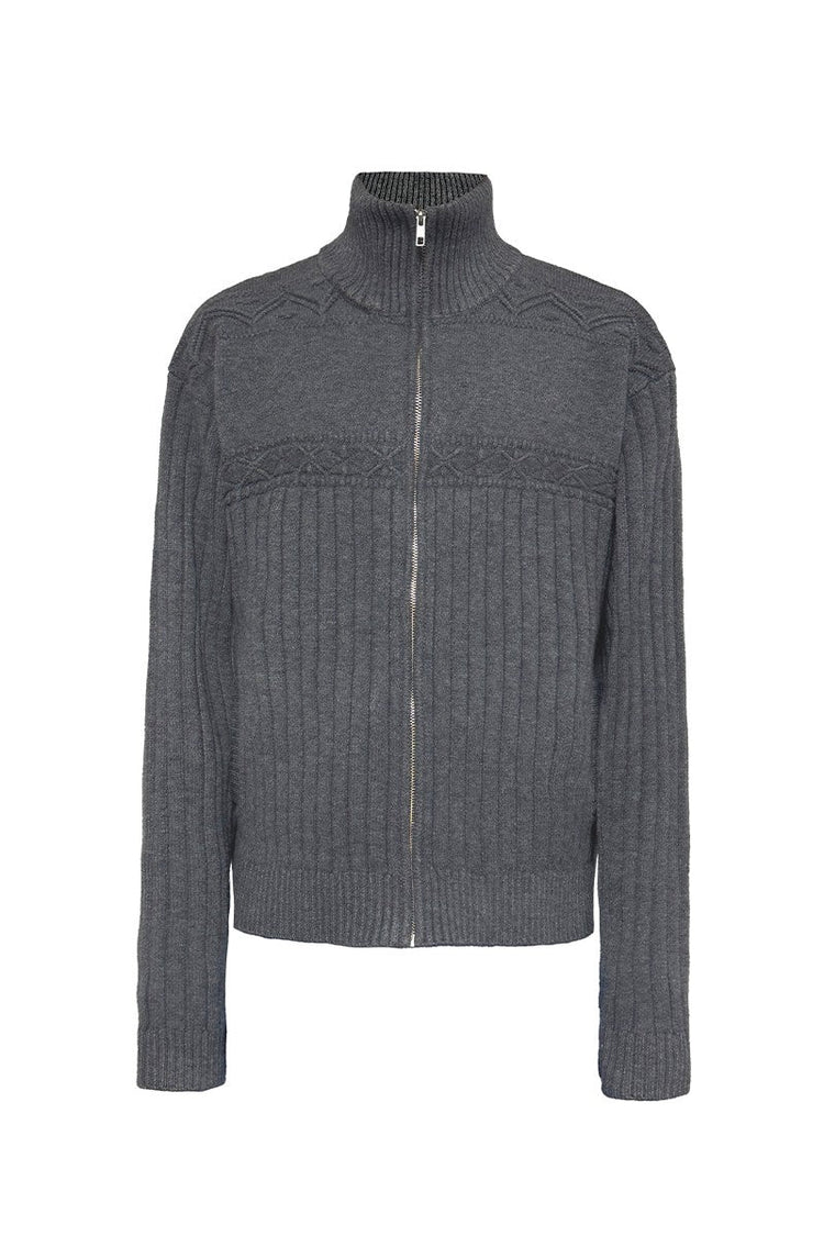 Heavyweight Ribbed Knit Sweater