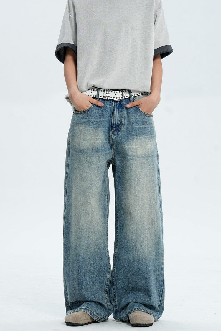 Straight Leg Blue Jeans — Trenqor Basics