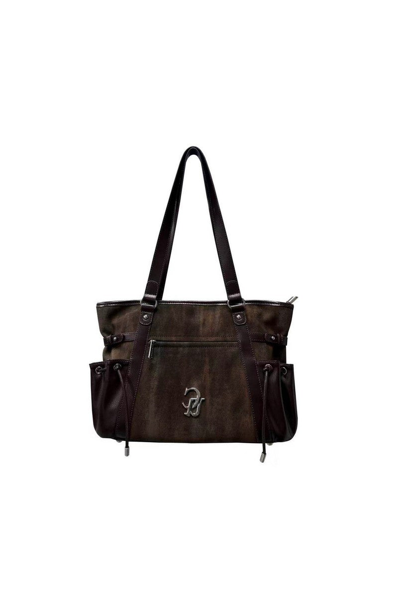 Washed Patchwork Tote Bag