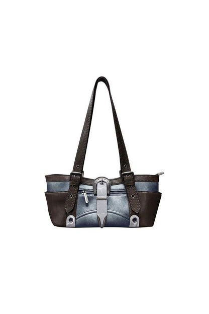 Vintage Buckle Underarm Bag