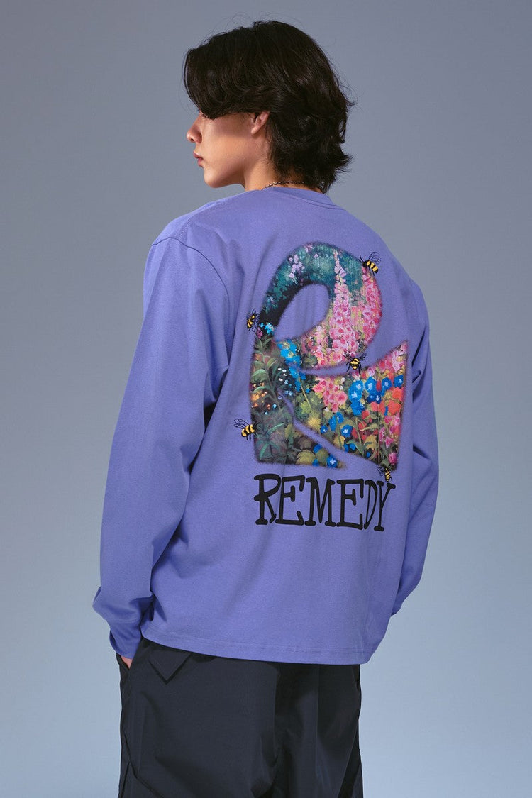 Floral Insect Embroidery Tee — Remedy — view 5