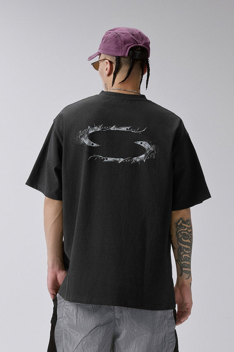 Washed Metal Logo T-Shirt — F2CE — view 2