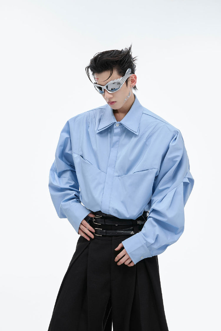 Layered Collar Deconstructed Shirt — Argue Culture