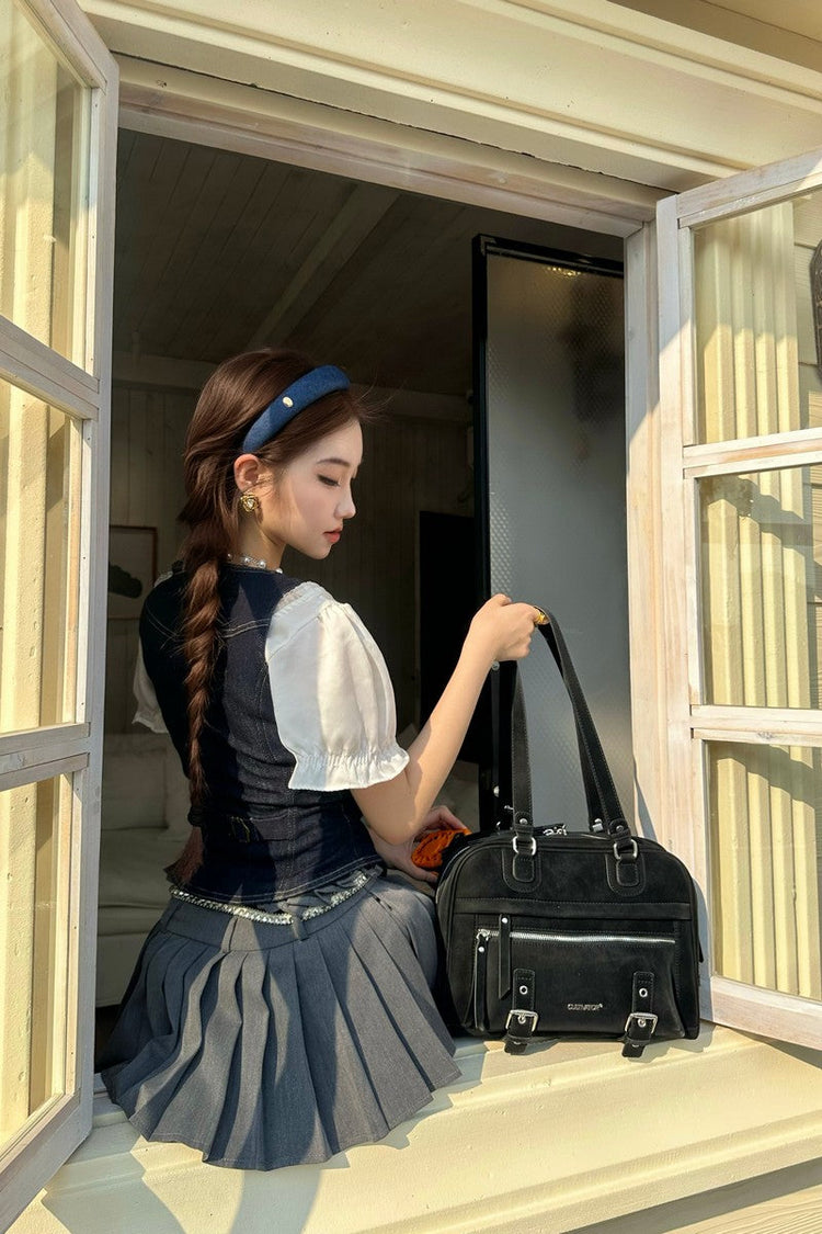 Suede Commuter Tote Bag — Cultivator — view 3