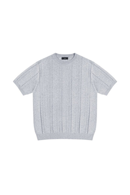 Linen Blend Knit T-Shirt