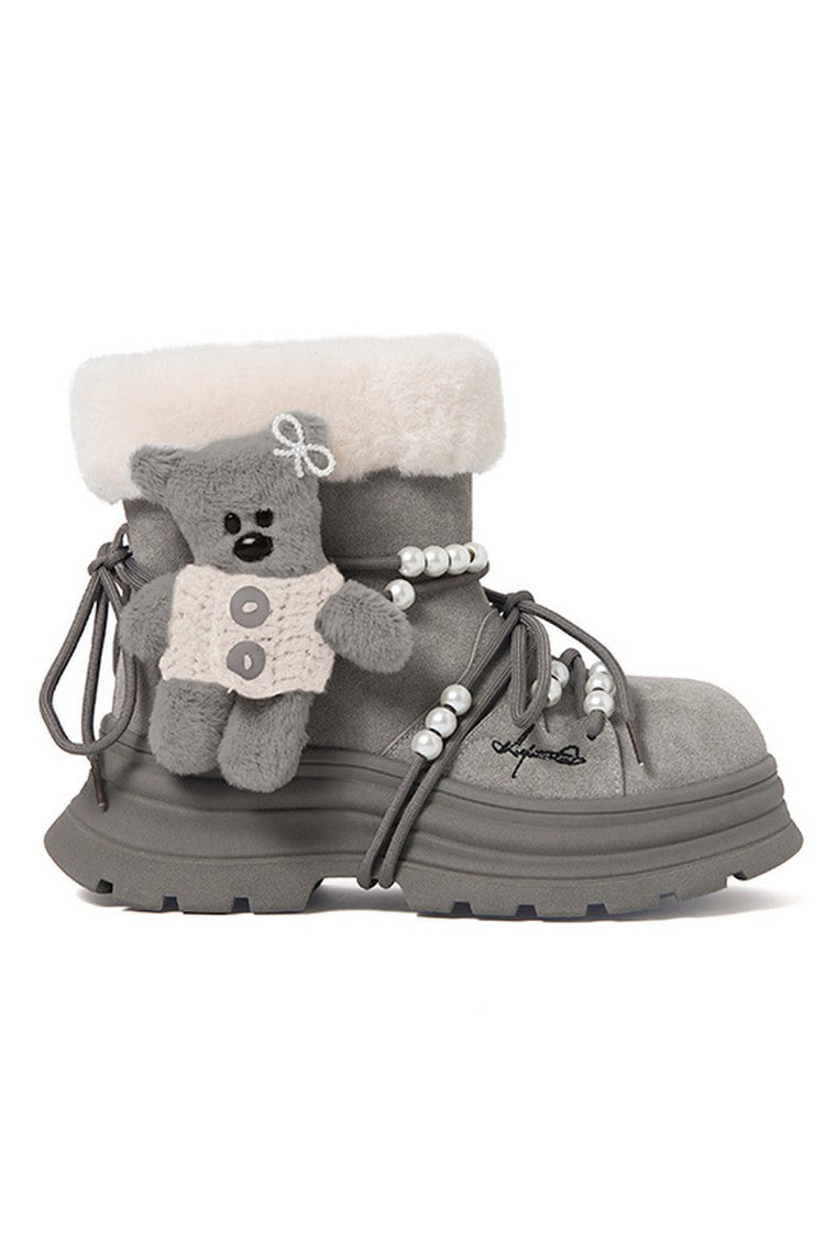 Chunky Sole Snow Boots — Killwinner — view 5