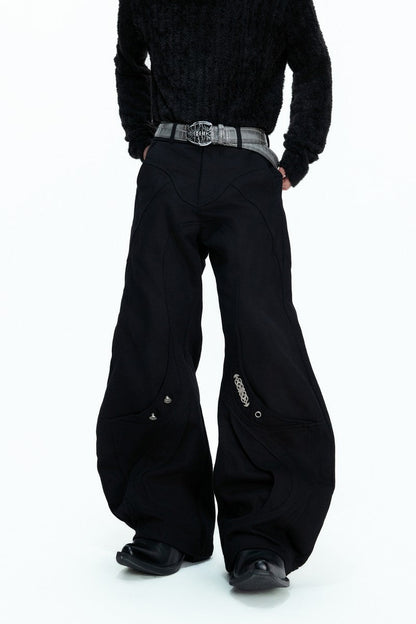 Washed Canvas Panel Blade Pants
