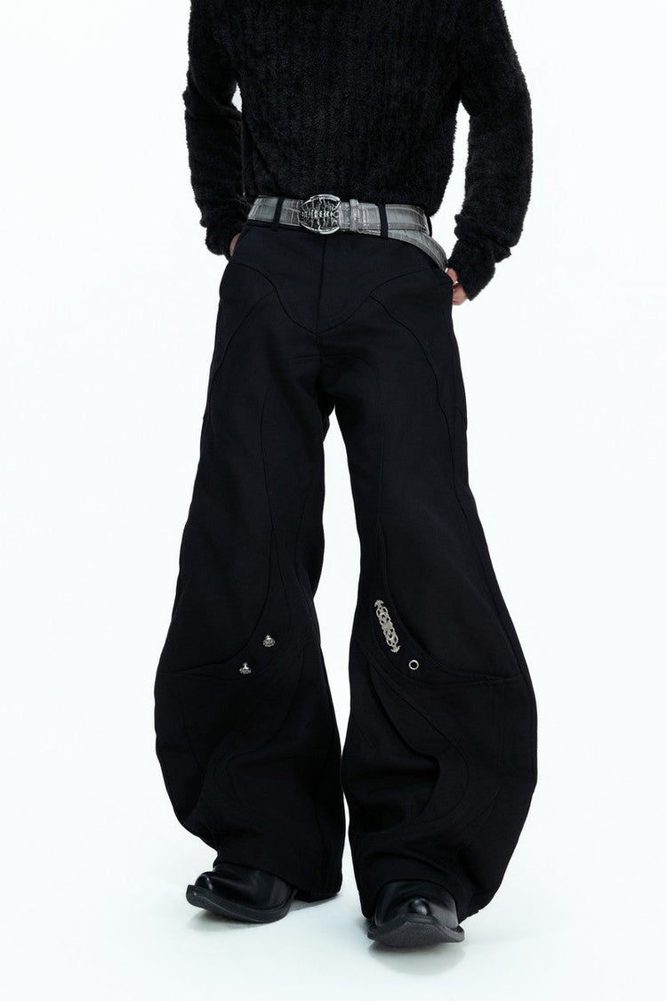 Washed Canvas Panel Blade Pants