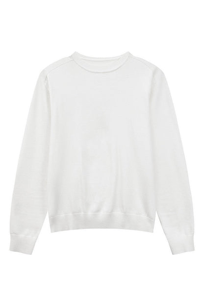 Crewneck Oversized Knit Sweater