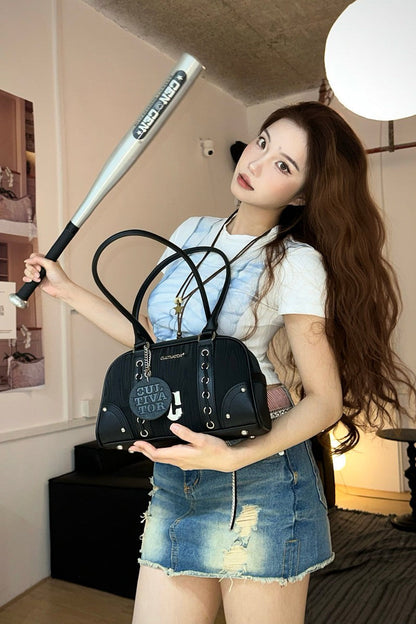Metallic Boston Bowling Bag