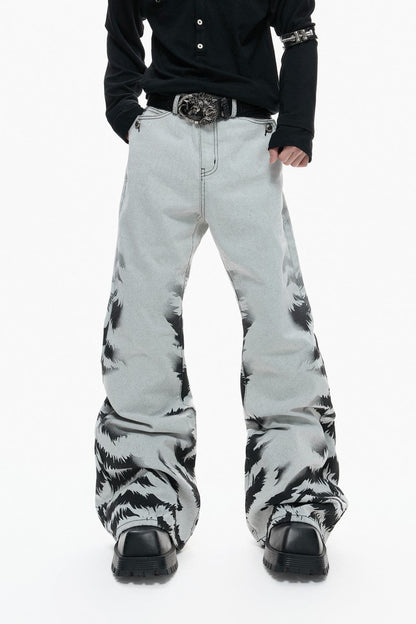 Washed Tie Dye Jeans