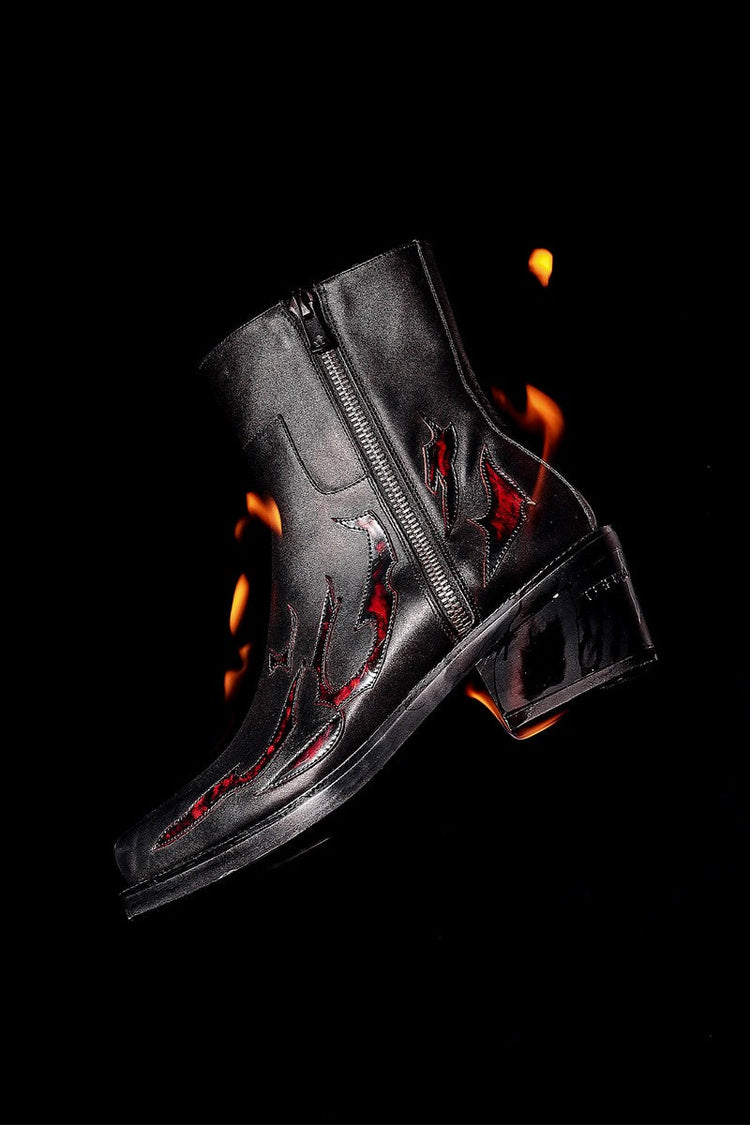 Flame Tall Chelsea Boots — TERRAINCOGNITA — view 4