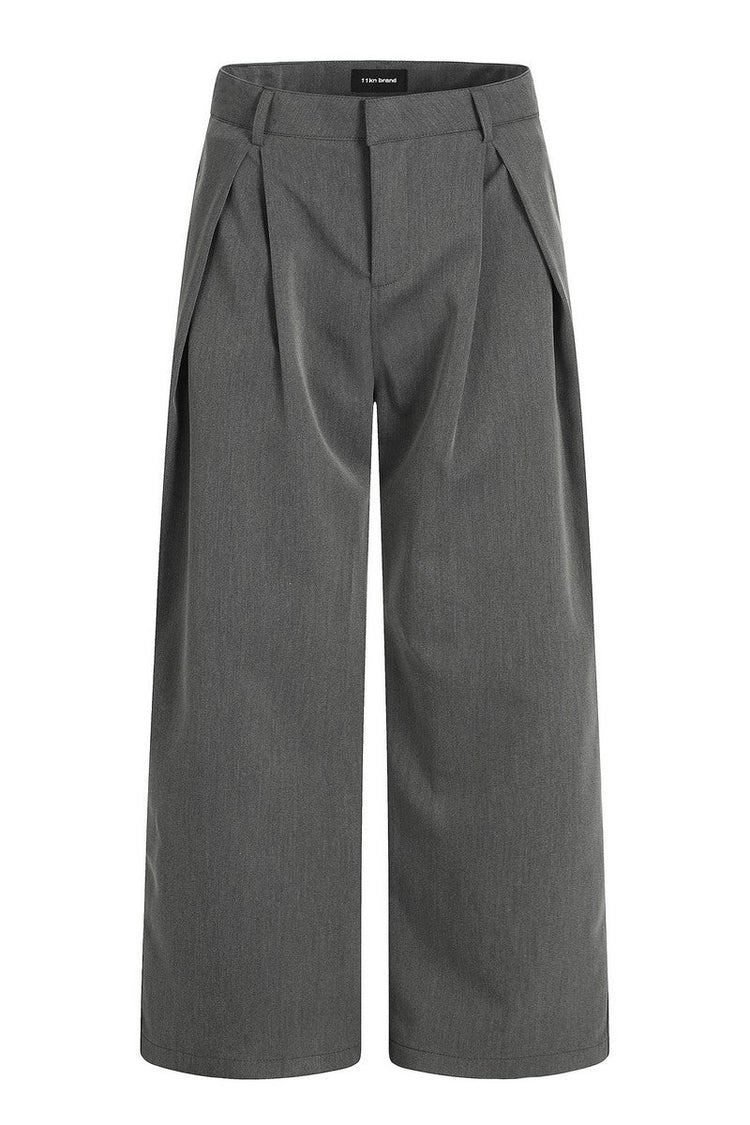 Draped Pleated Trousers — Trenqor Basics — view 5