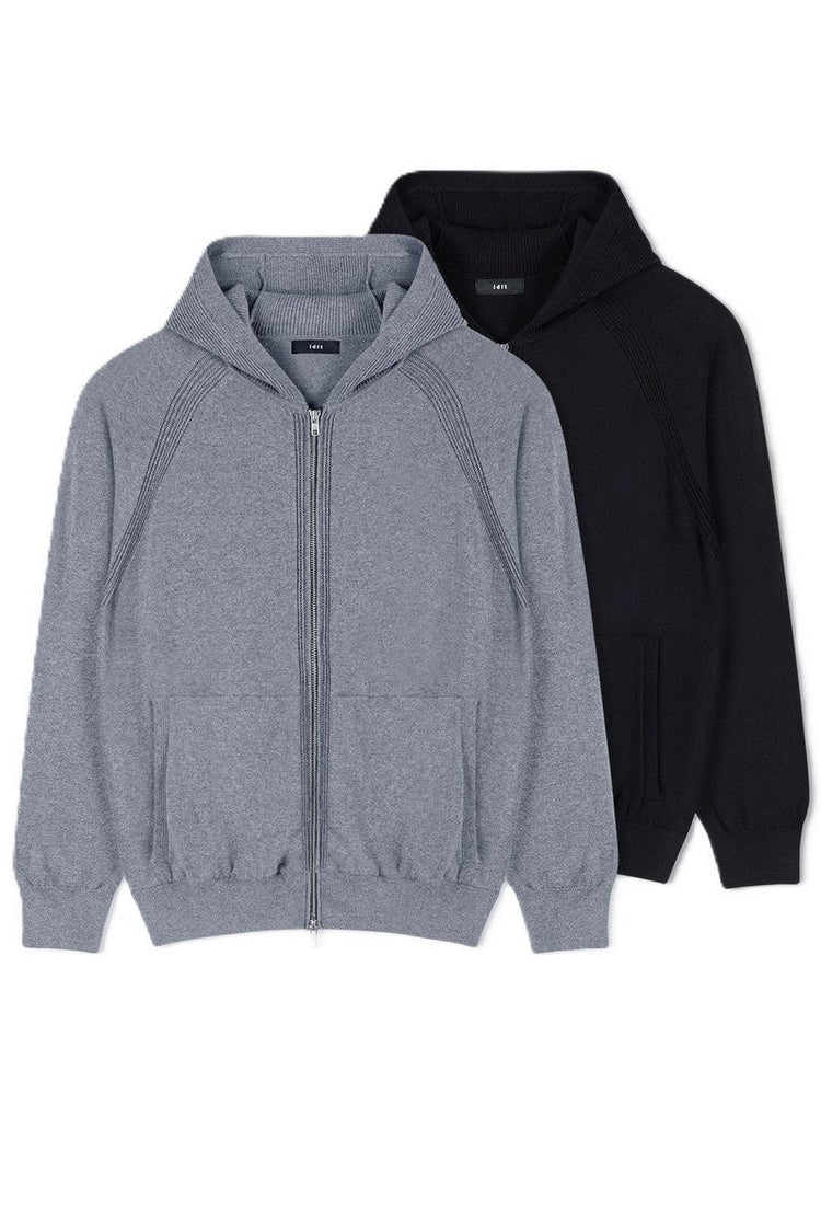 Cashmere Blend Zip Hoodie — IDLT