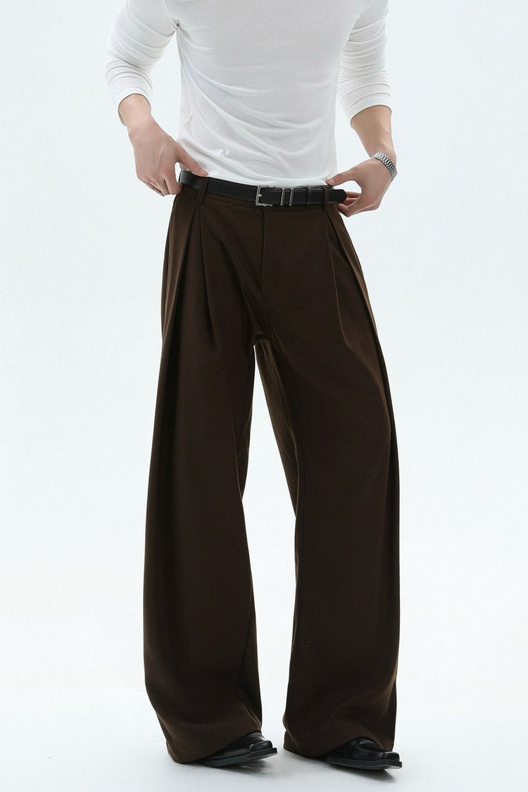 Old Money Pleated Wool Trousers — Turntide