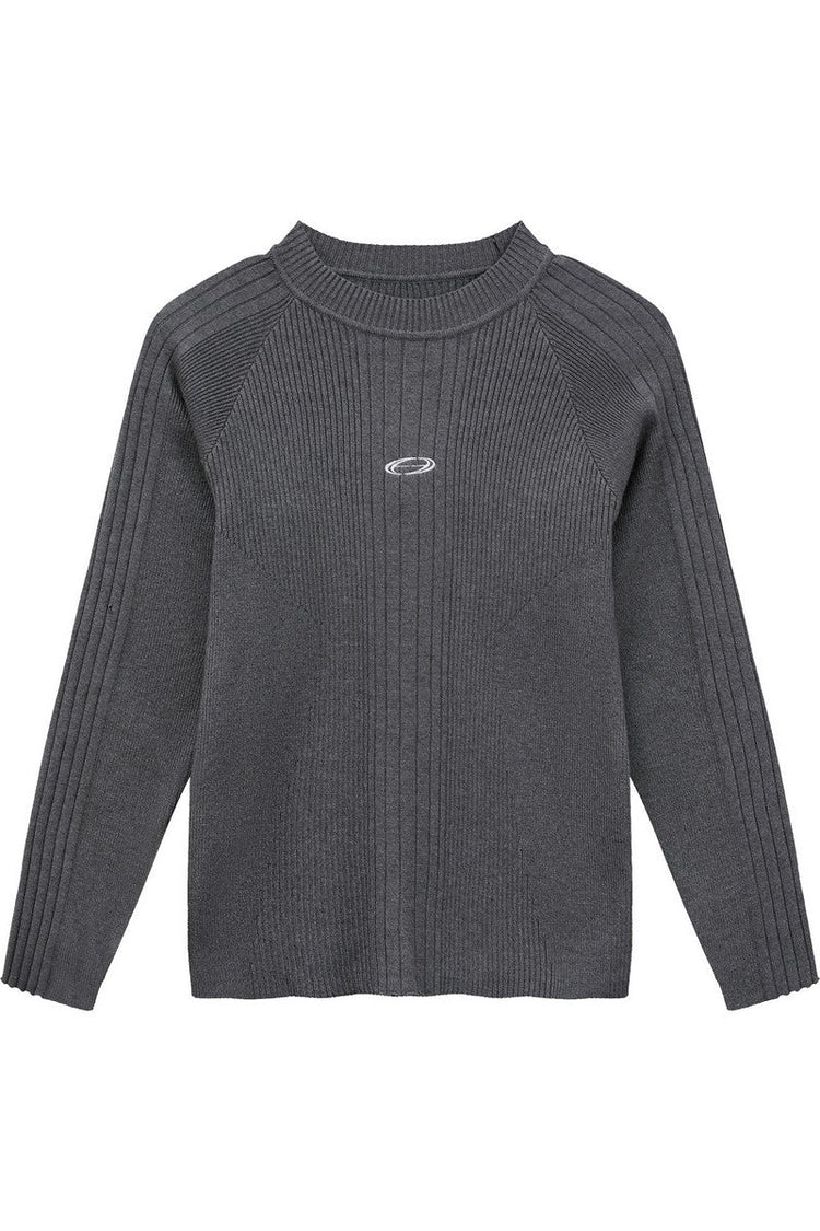 Slim Fit Ribbed Knit Sweater — Turntide — view 5