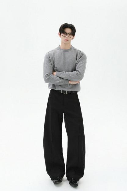 Crewneck Oversized Knit Sweater