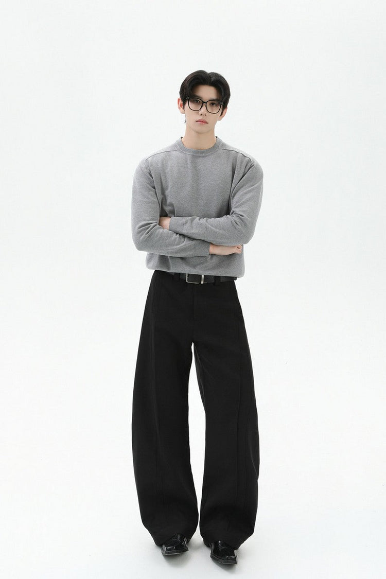 Crewneck Oversized Knit Sweater — Turntide — view 4