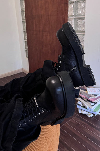 Washed Horsehide Work Boots