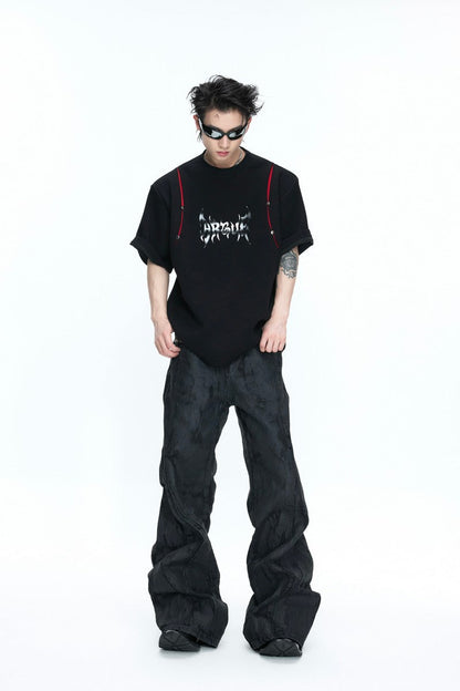 Deconstructed Print T-Shirt