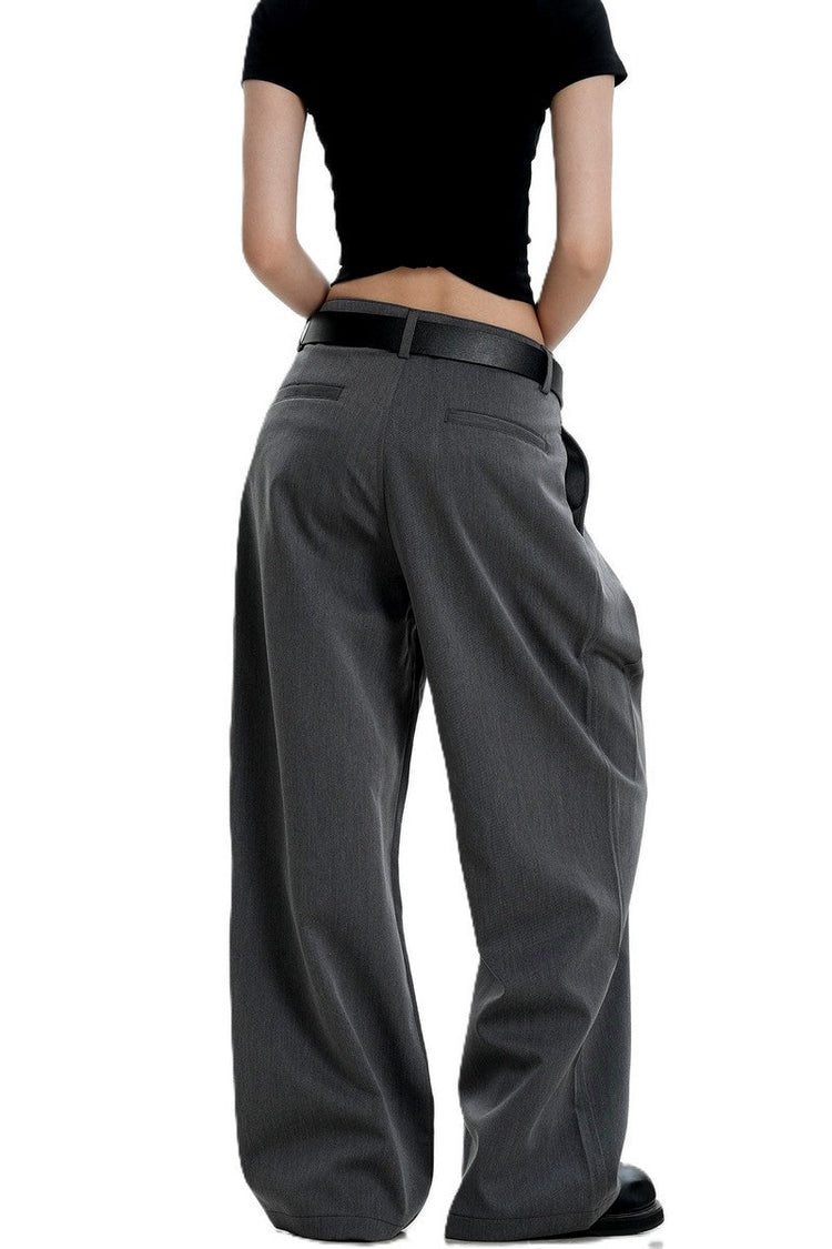 Draped Pleated Trousers — Trenqor Basics — view 3