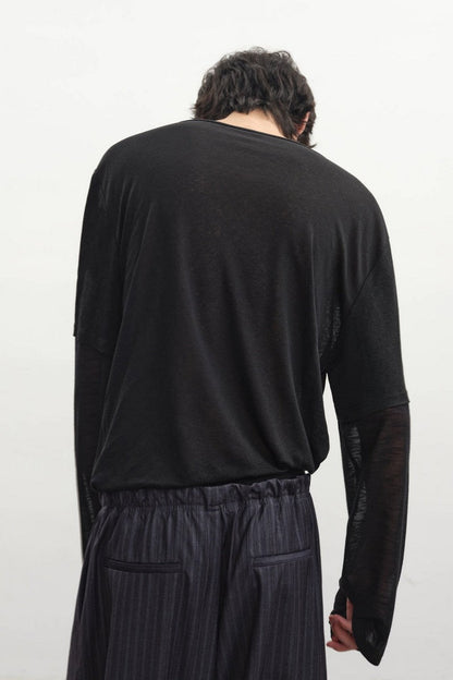 Layered Slub Long Sleeve
