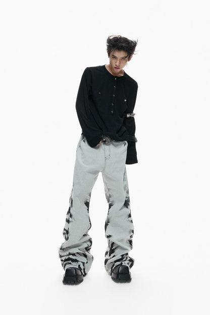 Washed Tie Dye Jeans