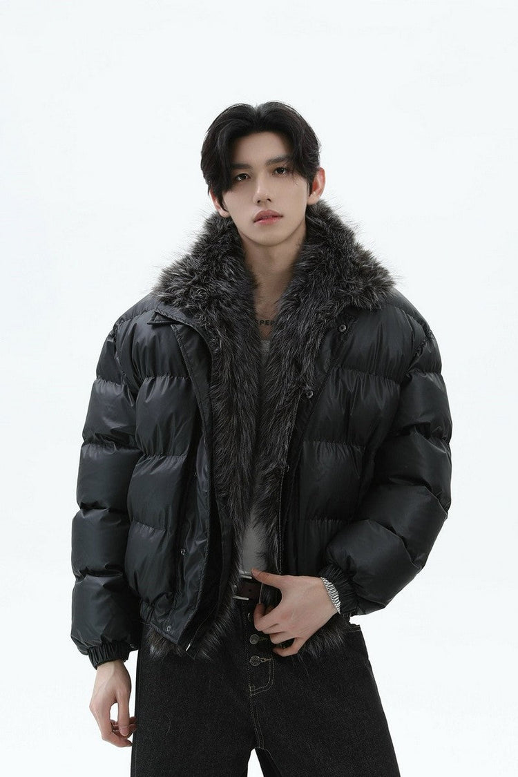 Heavyweight Faux Fur Puffer — Turntide — view 3