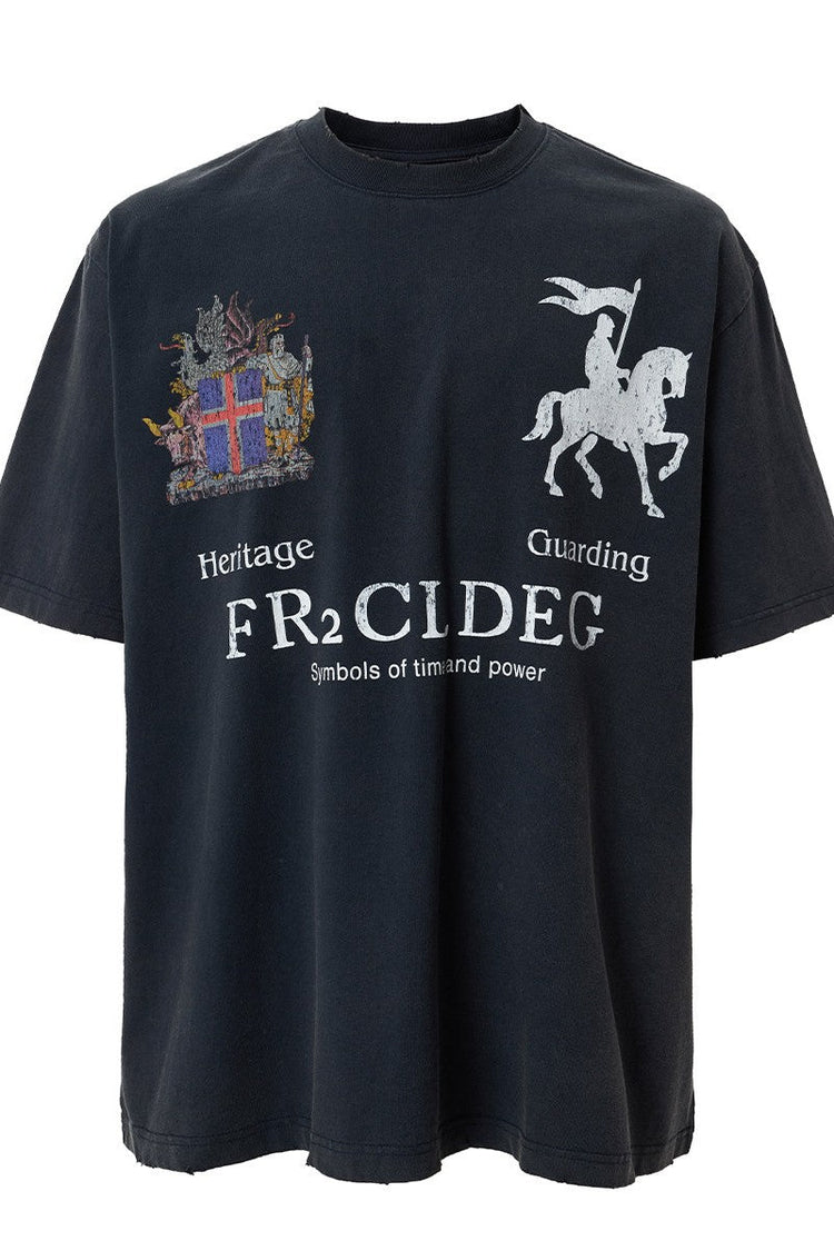 Distressed Badge T-Shirt — F2CE — view 5