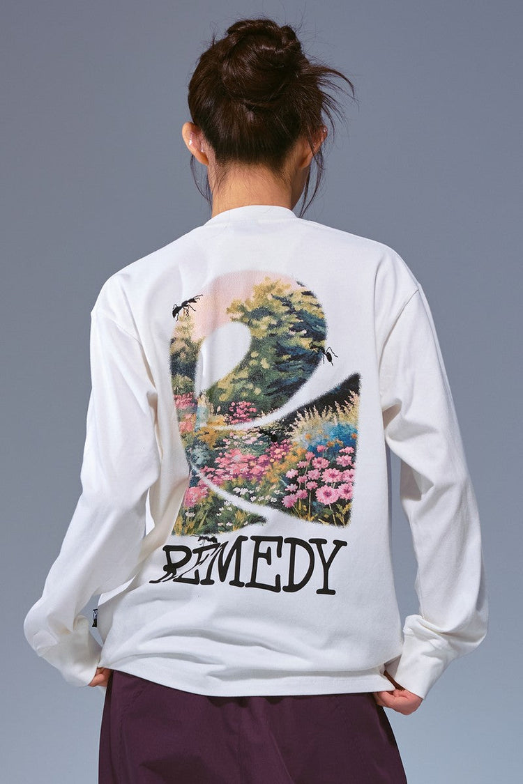 Floral Insect Embroidery Tee — Remedy — view 6