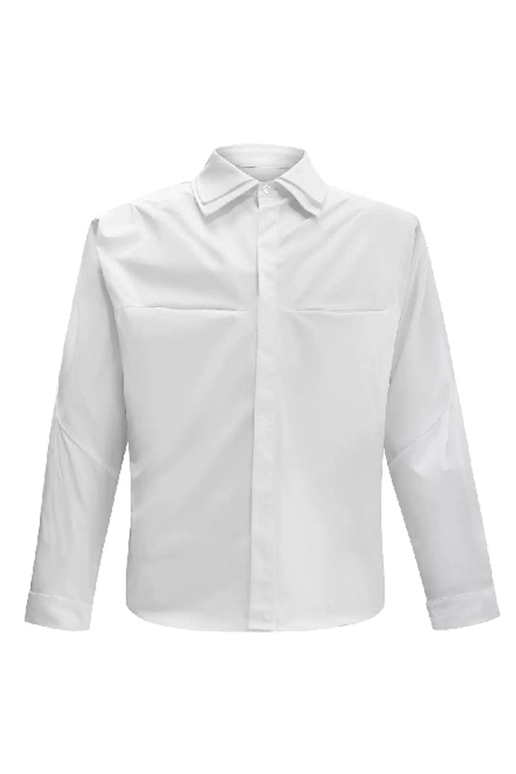 Layered Collar Deconstructed Shirt — Argue Culture — view 8