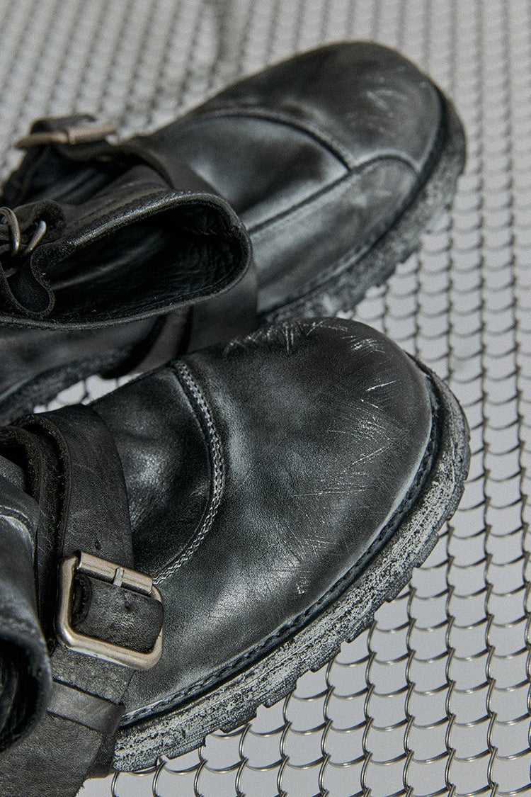 Frosted Lace-Up Engineer Boots