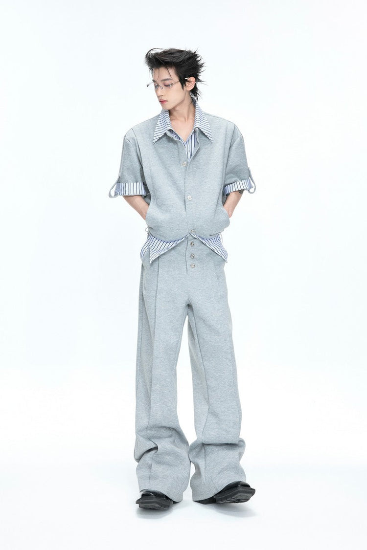 Layered Striped Sweatpants — Argue Culture