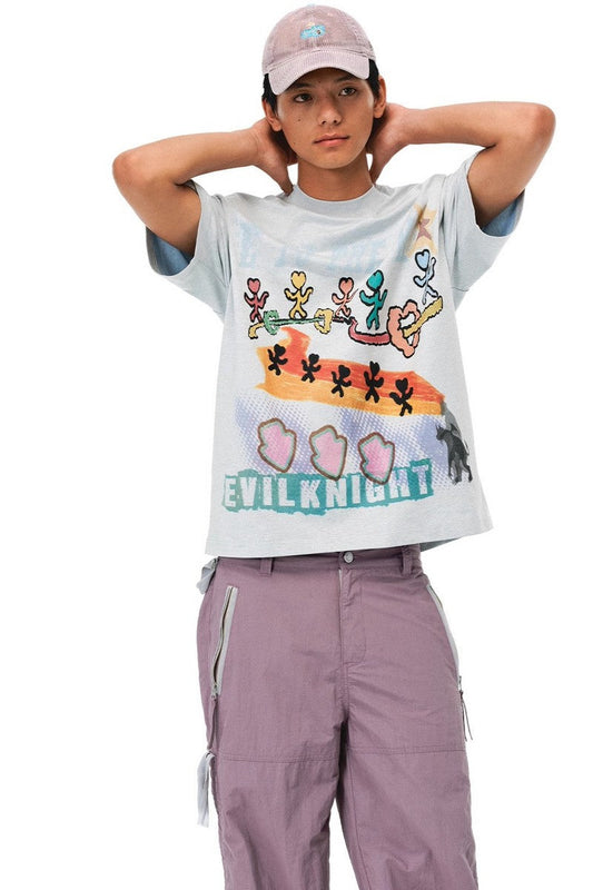 Colorful Graffiti Graphic Tee