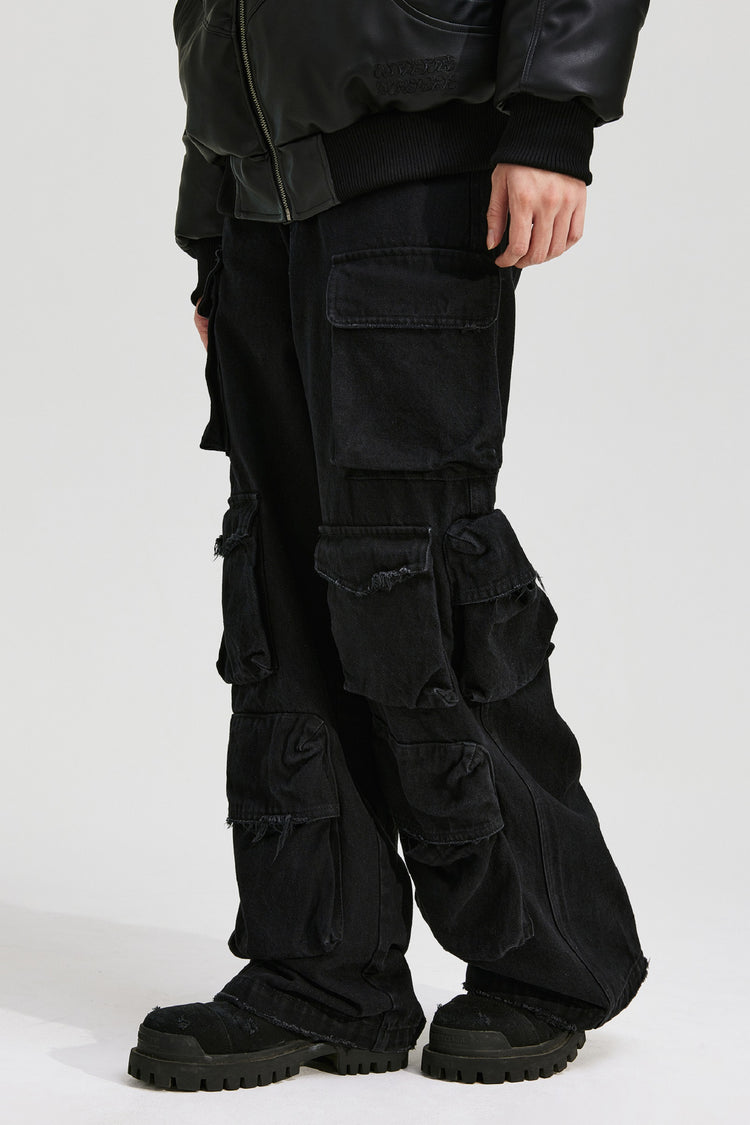 Multi Pocket Cargo Jeans — Antidote — view 3