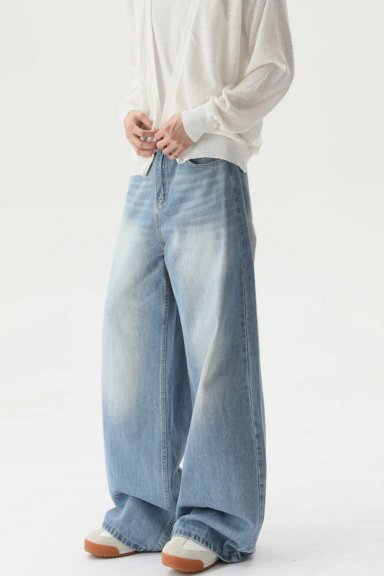Washed Vintage Straight Leg Jeans — Turntide — view 3