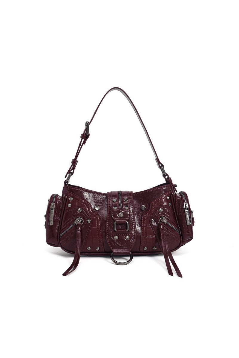 Waxed Leather Biker Bag