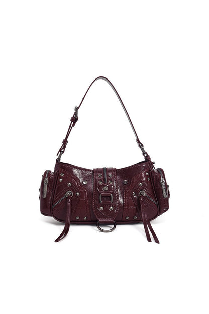 Waxed Leather Biker Bag