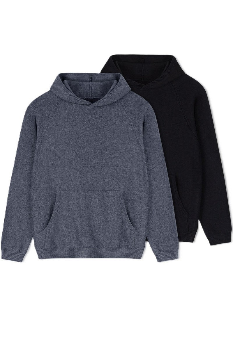 Fitted Cashmere Blend Hoodie