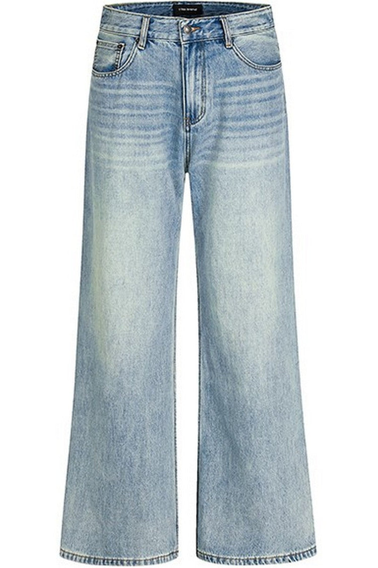 Washed Blue Cleanfit Jeans — Trenqor Basics — view 6