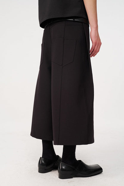 Pleated Capri Dress Pants