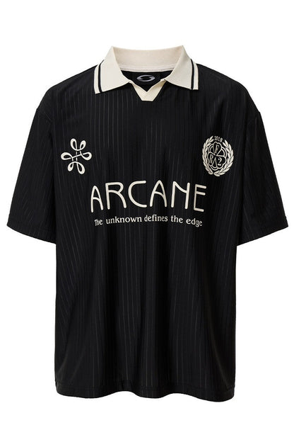 Contrast Panel Jersey Polo