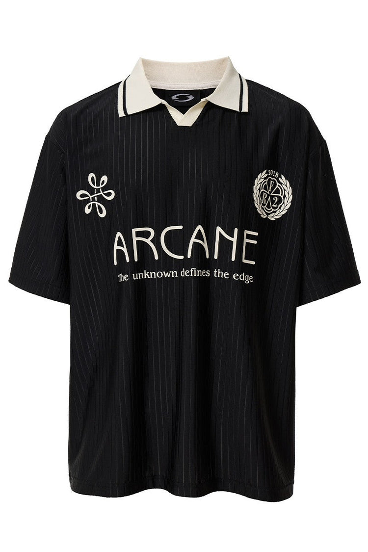 Contrast Panel Jersey Polo — F2CE — view 5