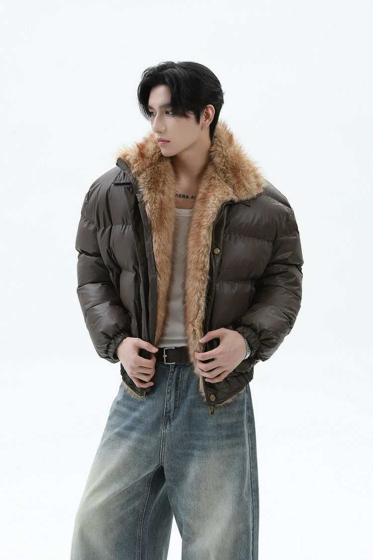 Heavyweight Faux Fur Puffer — Turntide — view 4