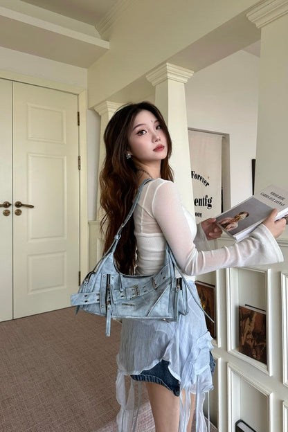 Y2K Biker Underarm Bag
