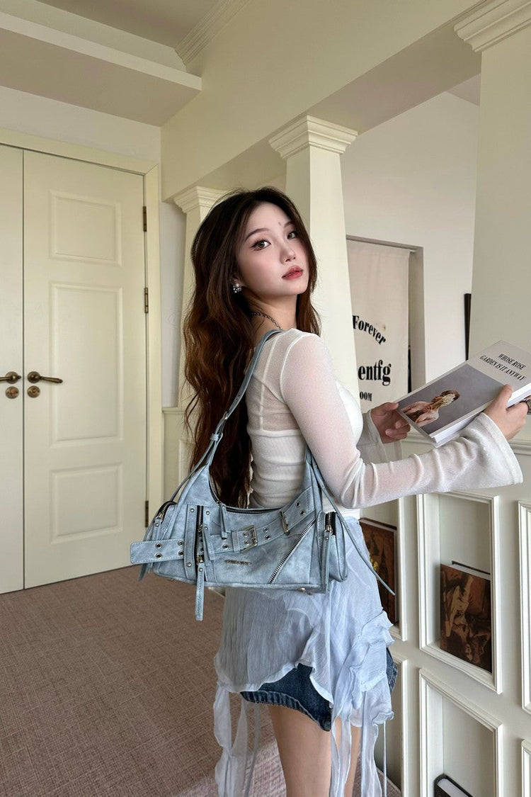 Y2K Biker Underarm Bag — Cultivator — view 2