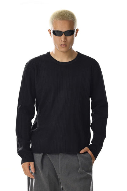 Textured Knit Base Tee