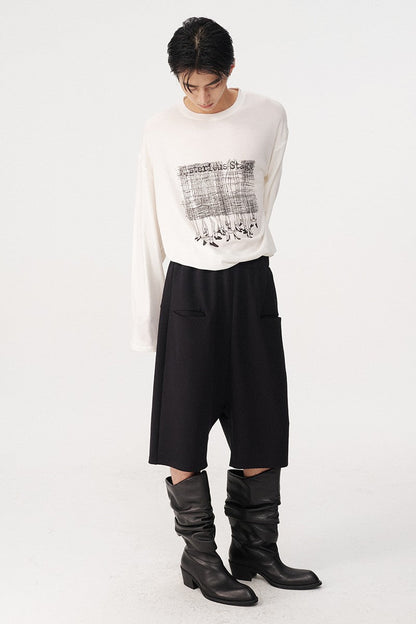 Low-Rise Tencel Shorts