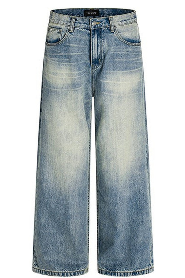 Straight Leg Blue Jeans — Trenqor Basics — view 6