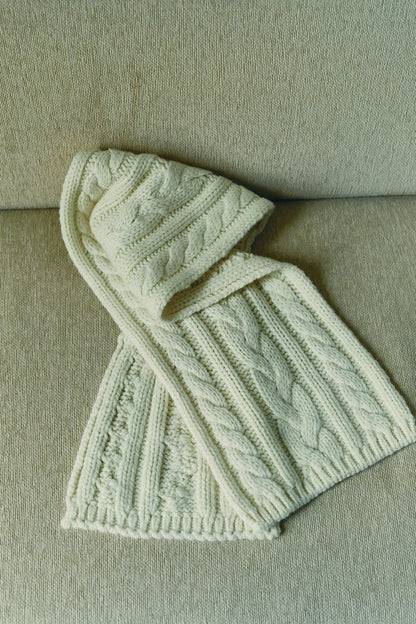 Merino Cable Knit Scarf